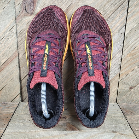 Altra Timp 2 Mens Athletic Outdoor Trail Running Shoes Size 10 Maroon Orange - Picture 7 of 9